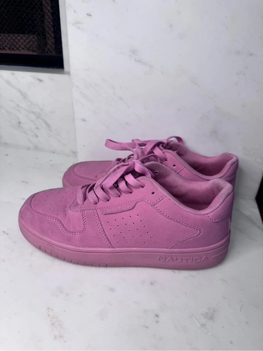 Nautica Stafford / Ivan Low-Top Sneakers Blush Pink lace up tennis shoes Girls 3